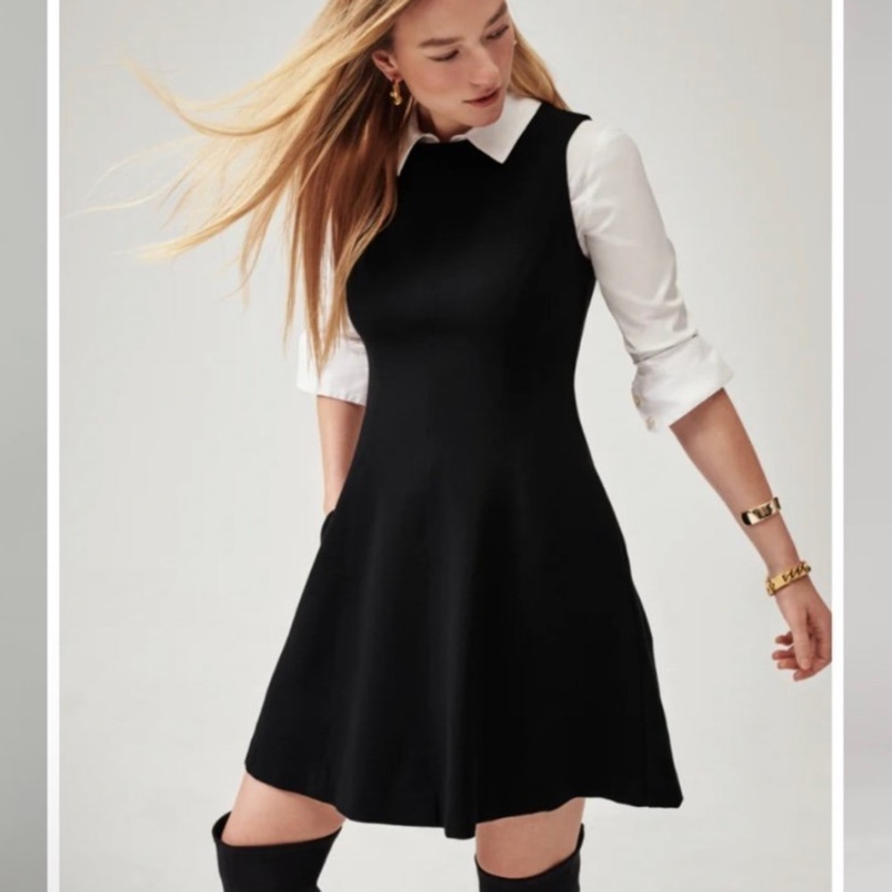 SPANX Black and White Women's Dress